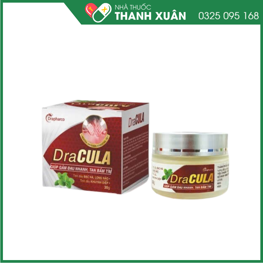 Dầu xoa DraCULA - Giúp làm thơm, làm ấm, làm nóng da